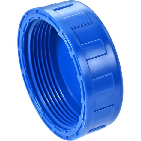 Capuchon Raccord Tuyau PVC Rond Femelle Filetage Tuyau Connecteur pour Jardin et Déhors Eau Tuyau Terminal Bleu (1/5)
