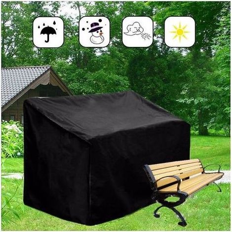 Housse de Protection pour Banc de Terrasse de Jardin - Imperméable - 4 Places - 190x66x89/69cm (1/5)