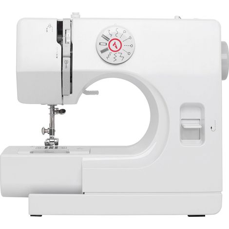 Machine à coudre pour enfants débutant, machine à coudre électrique pour 14 programmes, machine à coudre portable à deux aiguilles à deux fils