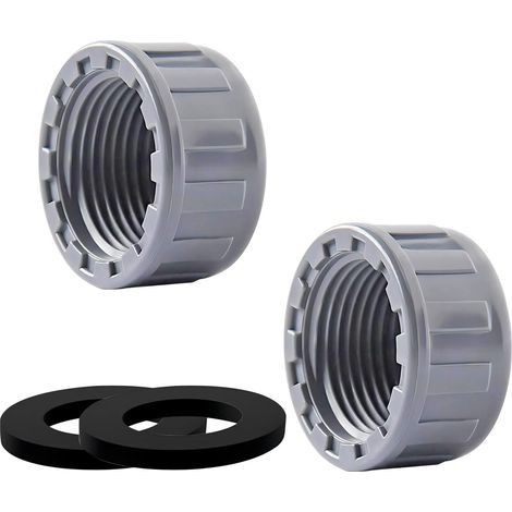 2 Pièces Bouchon, Filet Intérieur 24mm, PVC Robuste, Rondelle Étanche, Industrie Chimique (1/5)