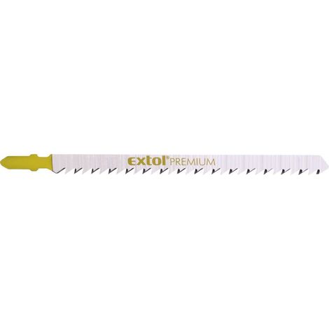 Lame per seghetto alternativo EXTOL 5 pezzi, 126 x 4,0 mm, HCS 8805012