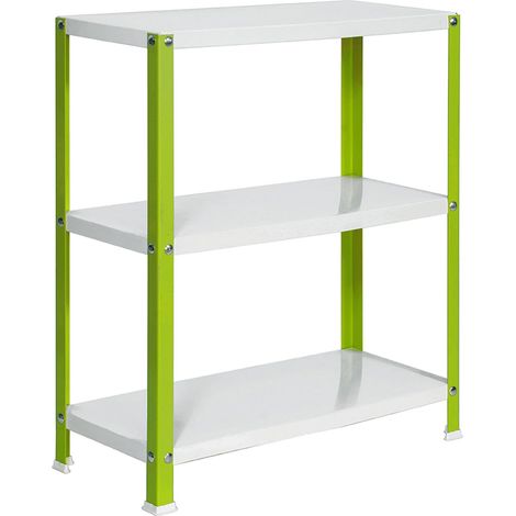 Simonrack Étagère métallique verte et blanche 3 étagères (1/5)