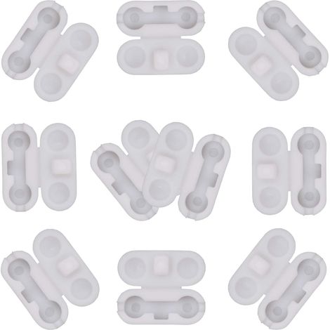 Connecteur de chaîne en plastique blanc pour stores enrouleurs et verticaux (lot de 10, chaîne non incluse) (1/5)
