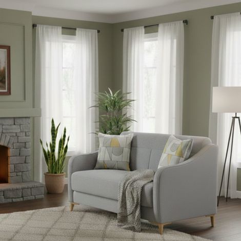 Sofá Cama 2 Plazas Propata, Con Contenedor, Lavable, 142x90 cm Gris Claro (1/5)