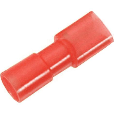 LAPP 61794953 Flachsteckhülse  Steckbreite: 4.8 mm Steckdicke: 0.5 mm 180 ° Vollisoliert Rot 100 St.