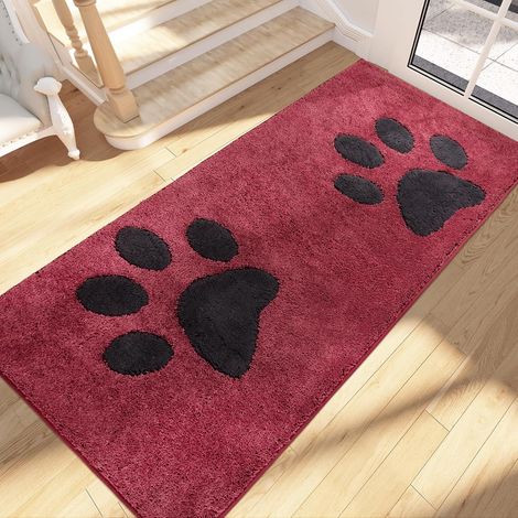 Paillasson Interieur Long 80 x 178 cm, Tapis d'Entrée Antidérapant et Lavable en Machine, Tapis de Sol Douces Absorbantes pour Chien, Entrée, Porte, Couloir, Passage, Chambre (1/5)