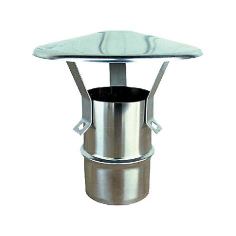 Aile de chemine'e en acier inoxydable AISI 304 chapeau de chemine'e   140 mm 14 cm poeles a' bois raccordement M