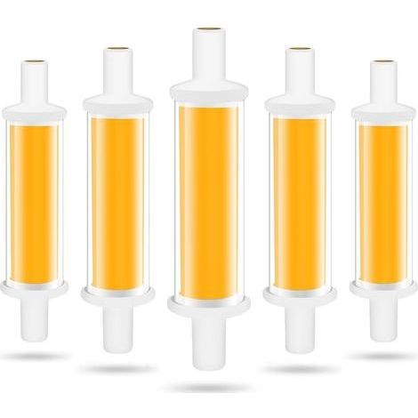 Ampoule LED R7S 78mm, 4.2W R7S LED Ampoules Équivalent 50W Lampe Halogène, Lumière Blanc Chaud 3000K 600LM COB Tube LED R7S, Non Dimmable, Angle de Faisceau 360°, Sans Scintillement (1/5)