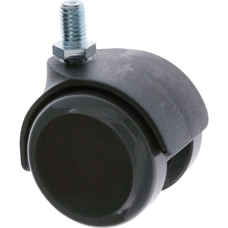 Bürostuhlrolle 50mm Möbelrolle Bodenschonend Ersatzrolle 10mm Ohne Bremse Stück