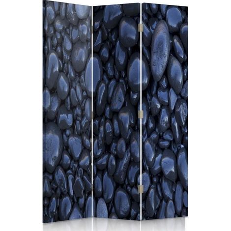 Paravento bilaterale 360, Pietre nere - 110x170 (1/5)