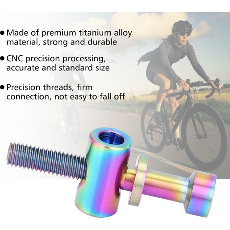 Vis à Tête Ronde M5x30/35/40 en Titane Arc-en-Ciel pour Tige de Selle de Vélo
