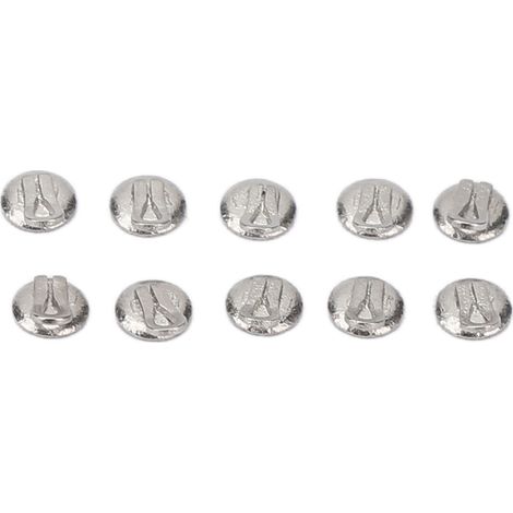 10 pièces Boutons Lingual Dentaires en Acier Inoxydable pour Appareil Orthodontique (1/5)