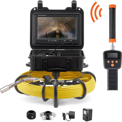 Mophorn Kanalisation Kamera Rohr Inspektion Kamera w / 512hz Sonde 9in 720p Bildschirm 165 ft