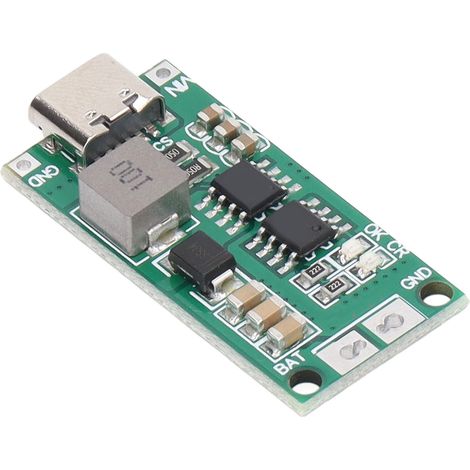 Module de charge pour batterie lithium-ion 2S Type-C vers 8,4 V, vert 4 A (1/5)