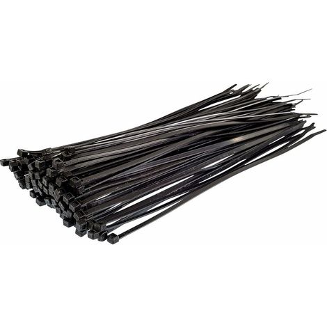 DEESSE SHOP - Lot de 100 attaches de câble en nylon autobloquantes, attaches de câble, noir, 300 mm x 4,8 mm, pince en plastique (1/5)