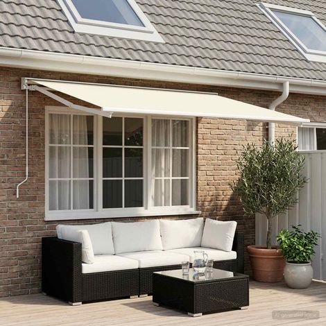 Teenpull – Markisenersatzstoff Creme 250 x 200 cm Polyester (1/5)