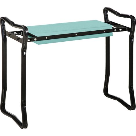 Rodillera de jardín plegable de acero y EVA verde oscuro 58 x 28 x 49 cm MODENUIT (1/5)
