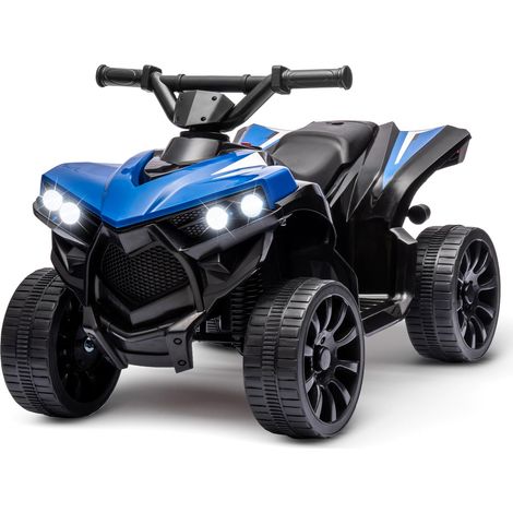 Quad Eléctrico Infantil, Coche Eléctrico para Niños con LED y Música, 1.5-3 km/h, Bocina, ATV para Niños 3+, Azul (1/4)
