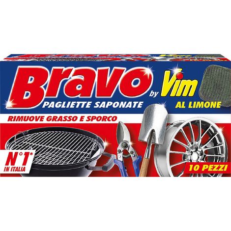 Paglietta Saponata Fragranza Limone Bravo Bravo 10 Pezzi