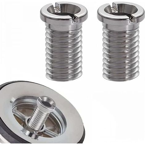 2 Pièces Vis De Panier D'Évier,Vis Pour Panier D'Évier,25Mm Vis Pour Panier D'Évier Acier Inoxydable, Vis De Bonde En Acier Inoxydable,Vis De Bouchon (1/4)