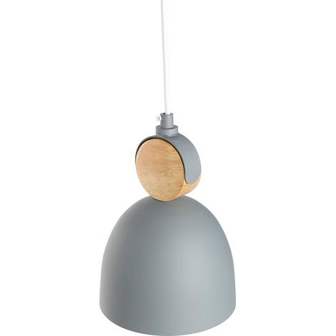 ZOLGINAH E27 Moderne Metal Suspensions Luminaire Sphérique Plafonnier Lustre Industriel en Métal Plafonnier Lustre Plafonnier Lampe LED (Gris) (1/5)