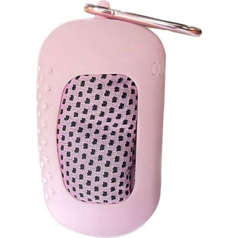 Asciugamano rinfrescante in silicone rosa - Appositamente progettato per lo sport e il fitness, offre un raffreddamento immediato.
