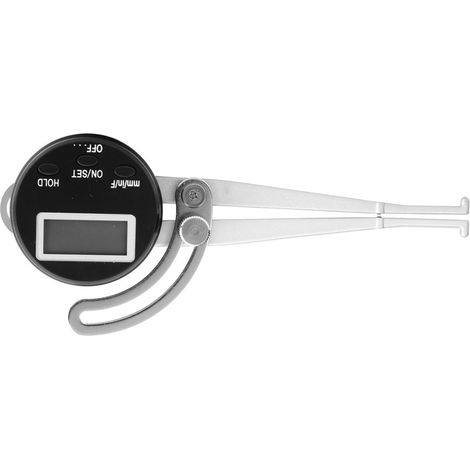 Innenliegender Schiebeschieber mit elektronischer Digitalanzeige zur Messung der Dicke von Schmuckuhrzifferblättern 12,7-165 mm. (1/5)