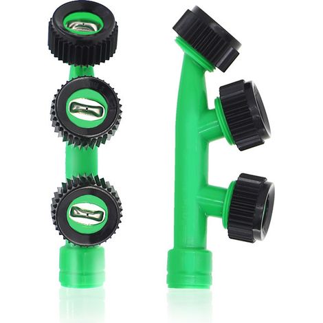 2 pièces. Buse de brumisation en plastique pour brumisation extérieure avec 3 buses en forme d'éventail pour les systèmes de brumisation destinés au refroidissement dans les jardins et l'agriculture-A (1/5)