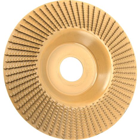 125 mm verschleißfeste Wolframkarbid-Schleifscheibe für Holz, Schleif- und Formscheibe, goldfarben (1/5)