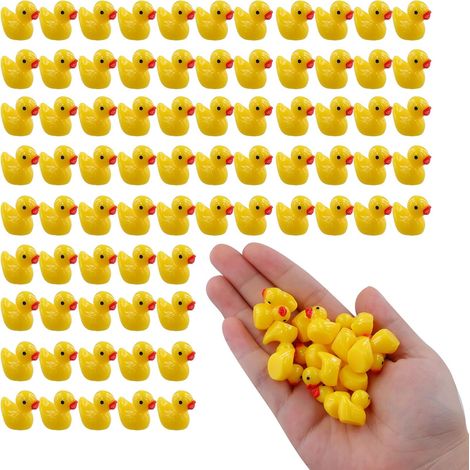 100 Canard, Résine Jaune, Imperméable, Plastique, Aquarium Jardin DIY