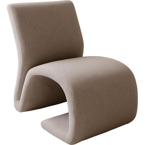 Fauteuil Design "Rulls" 80cm Marron (1/5)