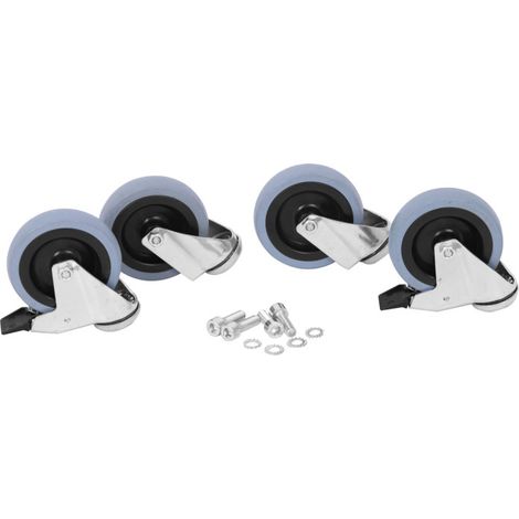 Roues pour soubassement - Lot de 4 - Casselin