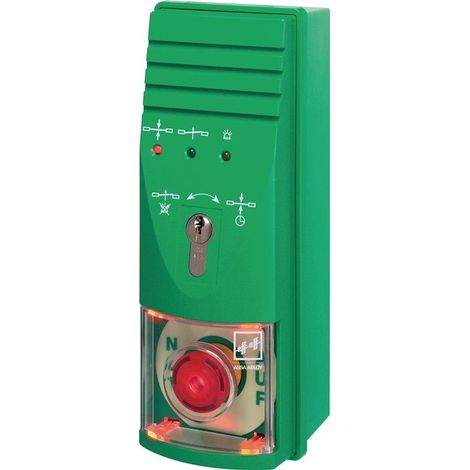 Terminal de control con señal de alimentación integrada verde RAL 6032 ASSA ABLOY (1/4)