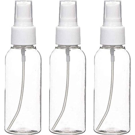 Flacons pulvérisateurs, lot de 3 petits récipients rechargeables, mini flacons de voyage vides à brume fine pour voyage, parfum cosmétique, maquillage, laque pour cheveux et autres liquides – 60 ml (1/5)