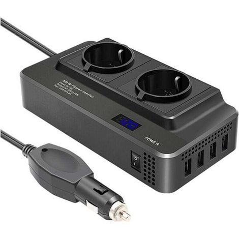 12V 220V 200W Converter Cigarette Lighter Socket for Car Motorhome with Protection and Soft Start (1/4)