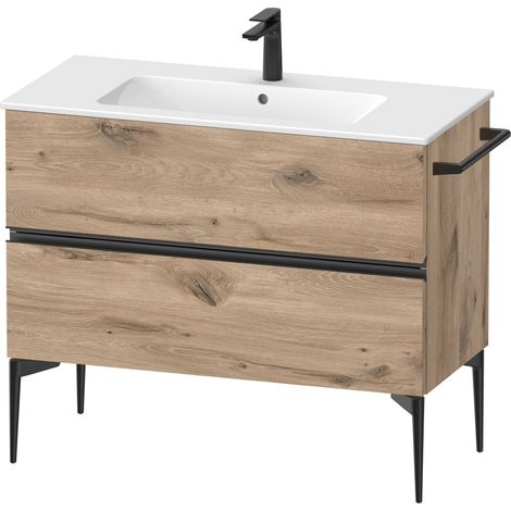 Duravit Sivida Waschtischunterbau, 2 Schubkästen, Griffleiste (1/4)