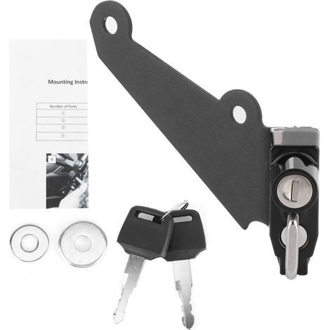 Motorradhelm-Verriegelungsset mit Montagedichtung und 2 Schlüsseln, passend für Kawasaki Z1000/Ninja 1000 (1/5)