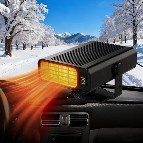 Chauffage de voiture 12V - Ventilateur chauffage de voiture portable d'hiver 150W anti-buée dégivreur chauffage automobile réchauffeur et dégivreur chauffage refroidissement avec (1/5)