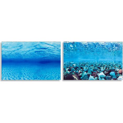 Hydor BLU 9041 Sfondo per acquari con doppia immagine . Variante BLU 9047 - Misure: 80 x h 40 cm -
