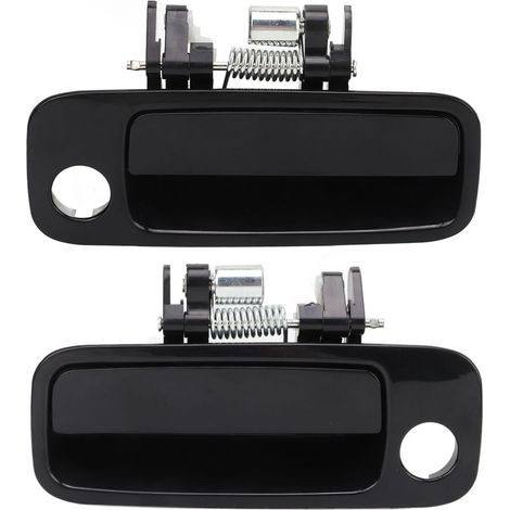 Poignée de porte extérieure de voiture, 2 pièces, 69210AA010, prise confortable, noire, remplacement pour Camry 1997 – 2001 (1/5)