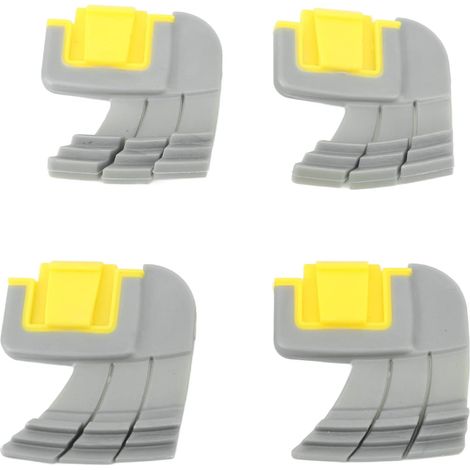 4Pcs Cyclonic Scrubbing Brushes Plastic Rubber Brush Replacement Part, Centrifugal Scrub Parts R0714400 for Robot Pool Cleaner (1/5)
