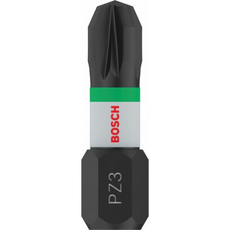 Embout à impact Pozidriv PZ3 25 mm 2 pces Bosch - 2608522402 (1/5)