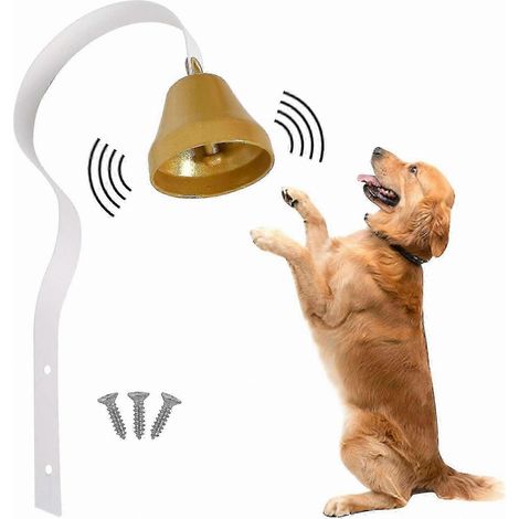 Sonnette murale pour chien, idéale pour l'apprentissage de la propreté, en métal résistant, pour les propriétaires d'animaux. (1/5)