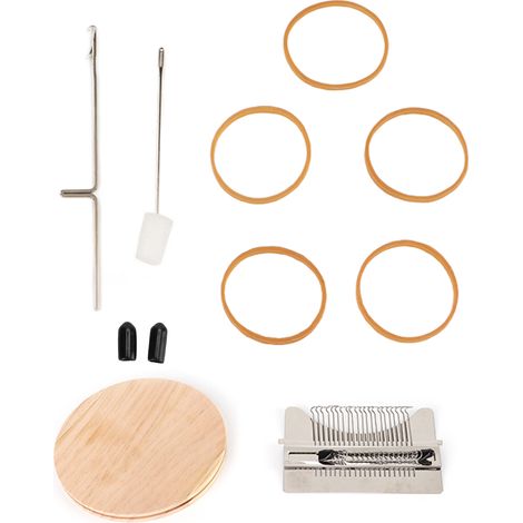Kit de métiers à repriser multifonctions 21 aiguilles pour réparation de vêtements endommagés, tissage de tapis, écharpes et tapisseries DIY (1/5)