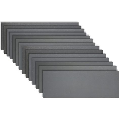 Papel de lija, 14 piezas, grano 400-2000, papel de lija impermeable de 22,9 x 9,1 cm, papel de lija para madera, para uso en seco o húmedo, para madera, muebles, automoción y bricolaje. (1/5)
