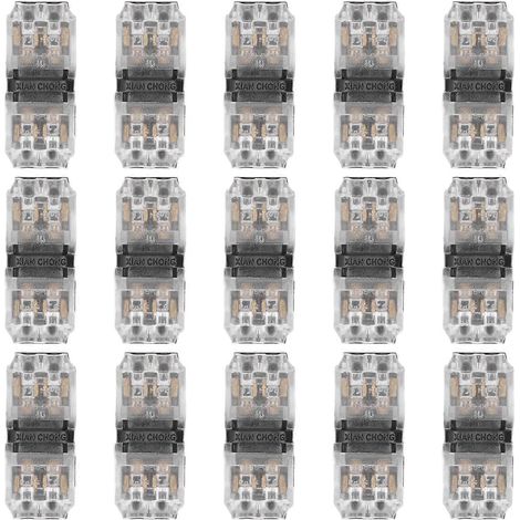 15 connecteurs électroniques basse tension, connecteurs de câblage automobile à 2 voies de type I, bornes de câblage (1/4)