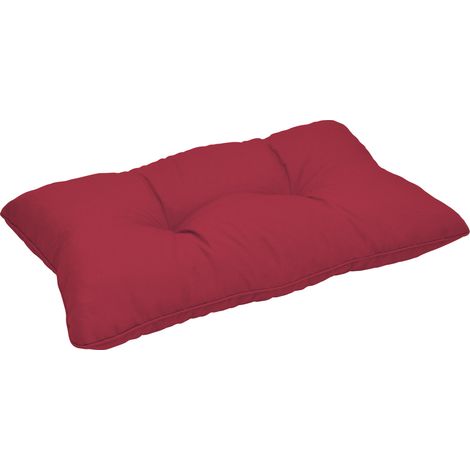 Beautissu – Coussin de sol rouge 60x40cm – Rembourrage ferme en mousse – Housse 100% polyester – Pour meubles de salon traditionnels
