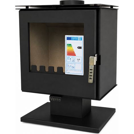 Stufa a Legna Verso Rheia P 5 kW – Modello Moderno Minimalista (1/4)