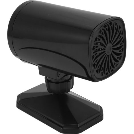 Chauffage de voiture 150 W, 2 modes (chauffage et refroidissement), rotation à 360°, dégivreur et désembueur portable 12 V, noir (1/5)