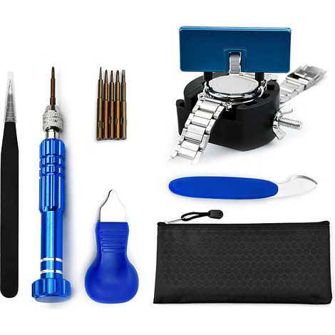 Support de réparation horloger professionnel 5 pièces, étau de fixation ajustable pour ouverture de boîtier et maintenance montre